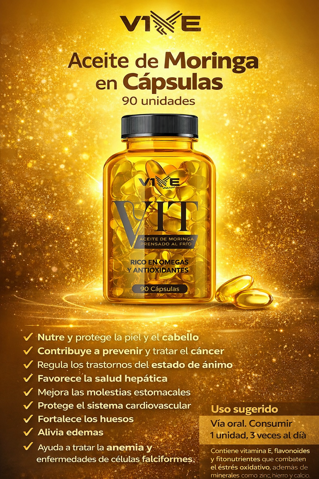 🌿𝗔𝗖𝗘𝗜𝗧𝗘 𝗗𝗘 𝗠𝗢𝗥𝗜𝗡𝗚𝗔 𝗘𝗡 𝗖𝗔́𝗣𝗦𝗨𝗟𝗔𝗦 💊